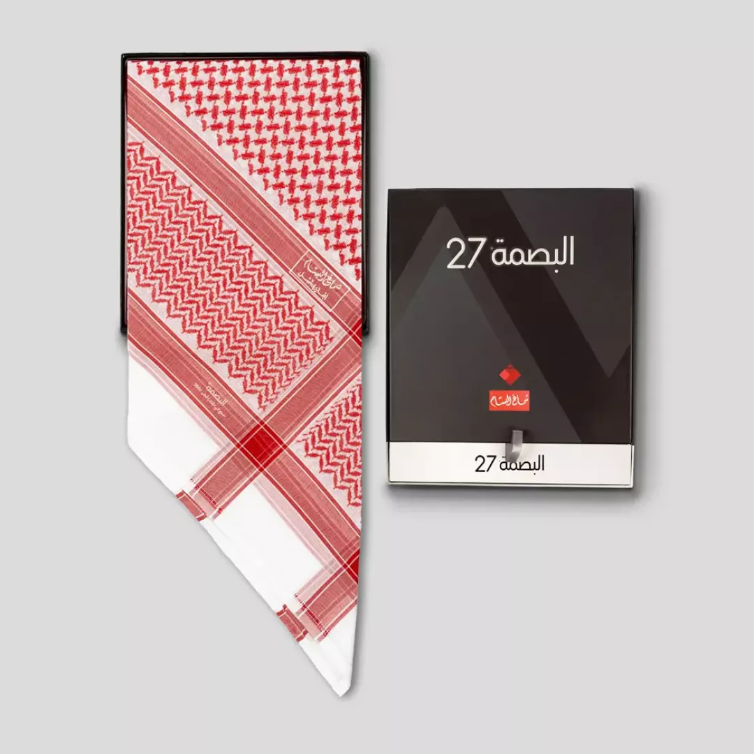 شماغ البسام أحمر 27 من ماركة AL BASSAM - أكسيك Axeek