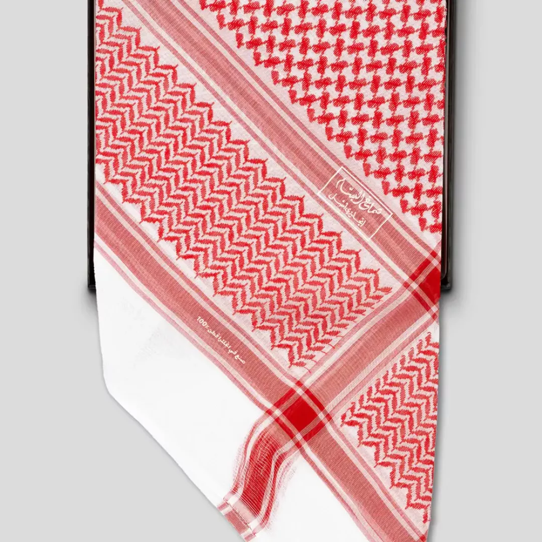 شماغ البسام سنو وايت كلاسيك من ماركة AL BASSAM - أكسيك Axeek