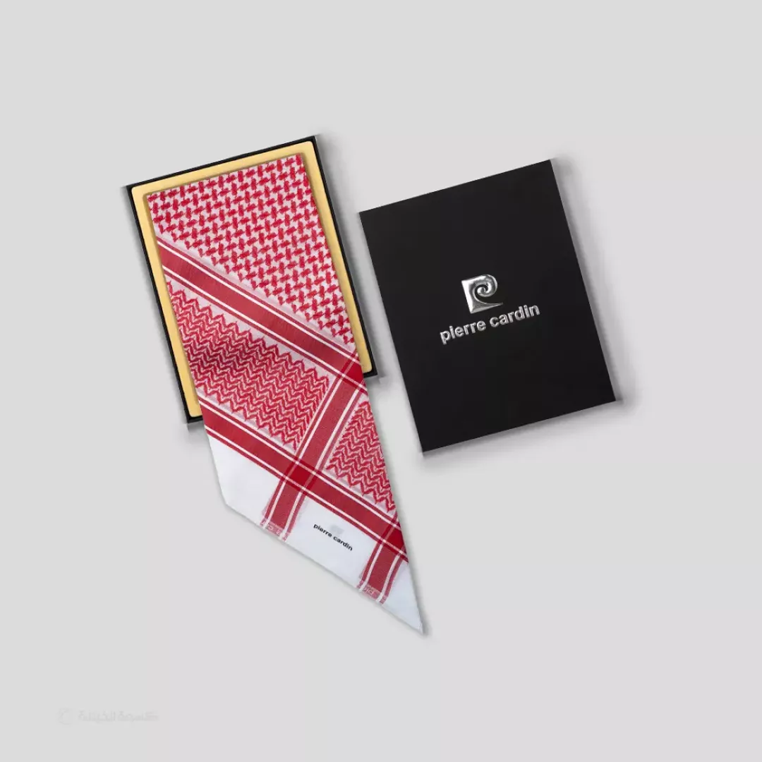 شماغ بير كاردان احمر كلاسيك PY-R من ماركة J.T Dupont - أكسيك Axeek