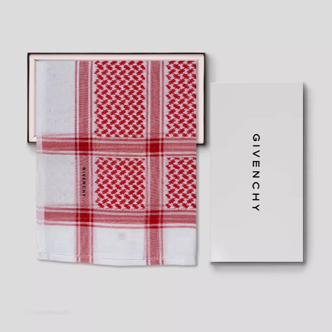 شماغ جيفنشي أحمر كلاسيك من ماركة GIVENCHY - أكسيك Axeek