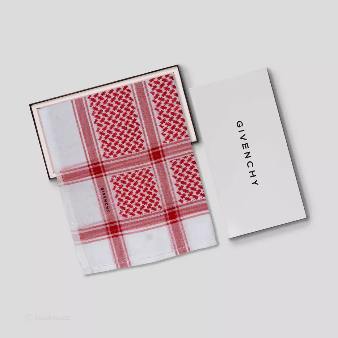شماغ جيفنشي أحمر كلاسيك من ماركة GIVENCHY - أكسيك Axeek