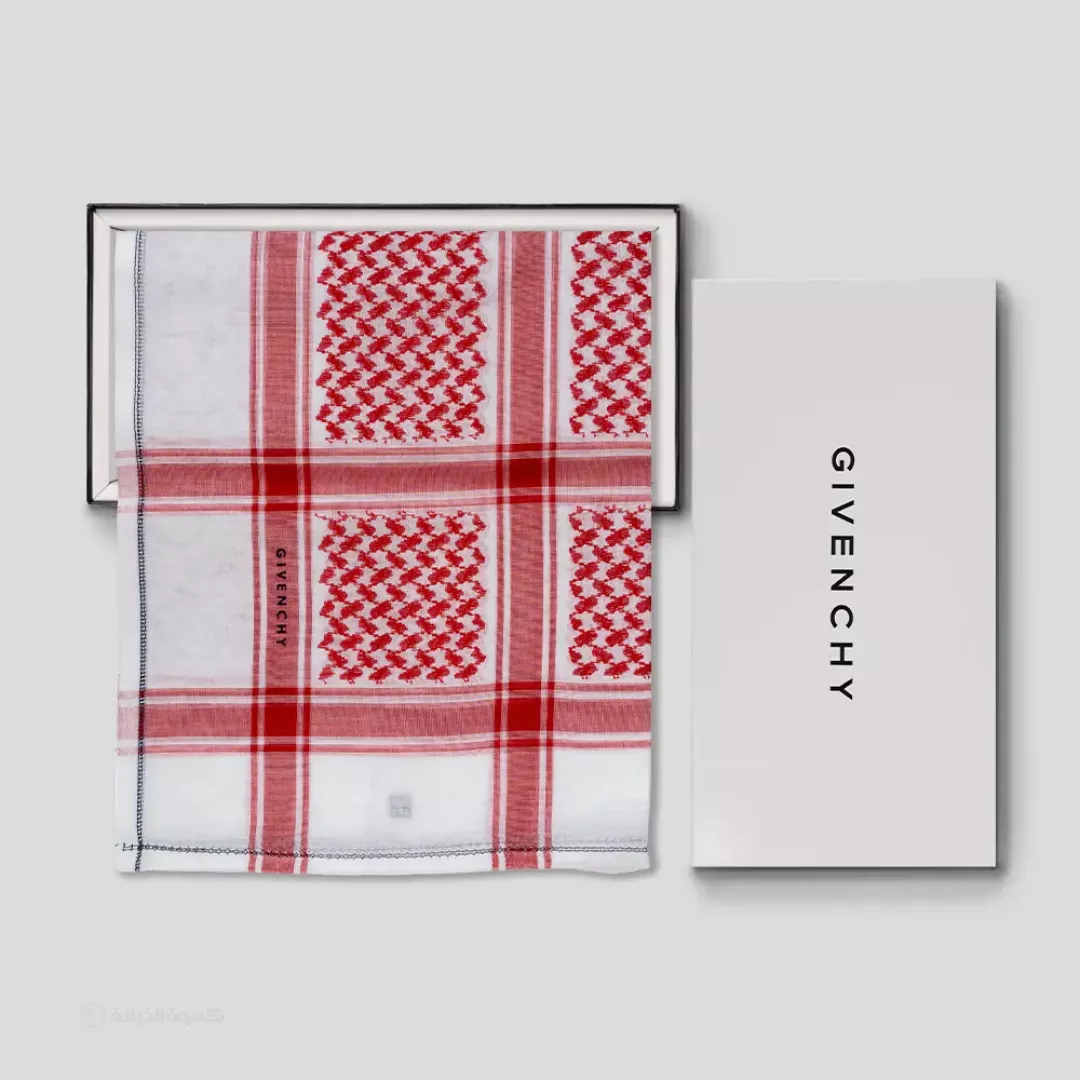 شماغ جيفنشي أحمر كلاسيك إصدار خاص من ماركة GIVENCHY - أكسيك Axeek