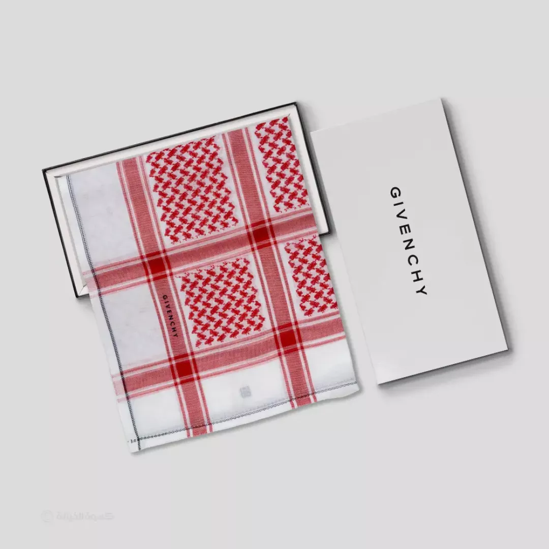 شماغ جيفنشي أحمر كلاسيك إصدار خاص من ماركة GIVENCHY - أكسيك Axeek