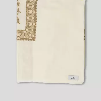 شال مونوفا نصف ترمة نقشة صغيرة S35