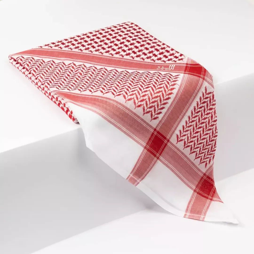 شماغ المراسيم أحمر كلاسيك من ماركة AlMarasim - أكسيك Axeek