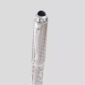 قلم الدهنج فضي نقشة D1060
