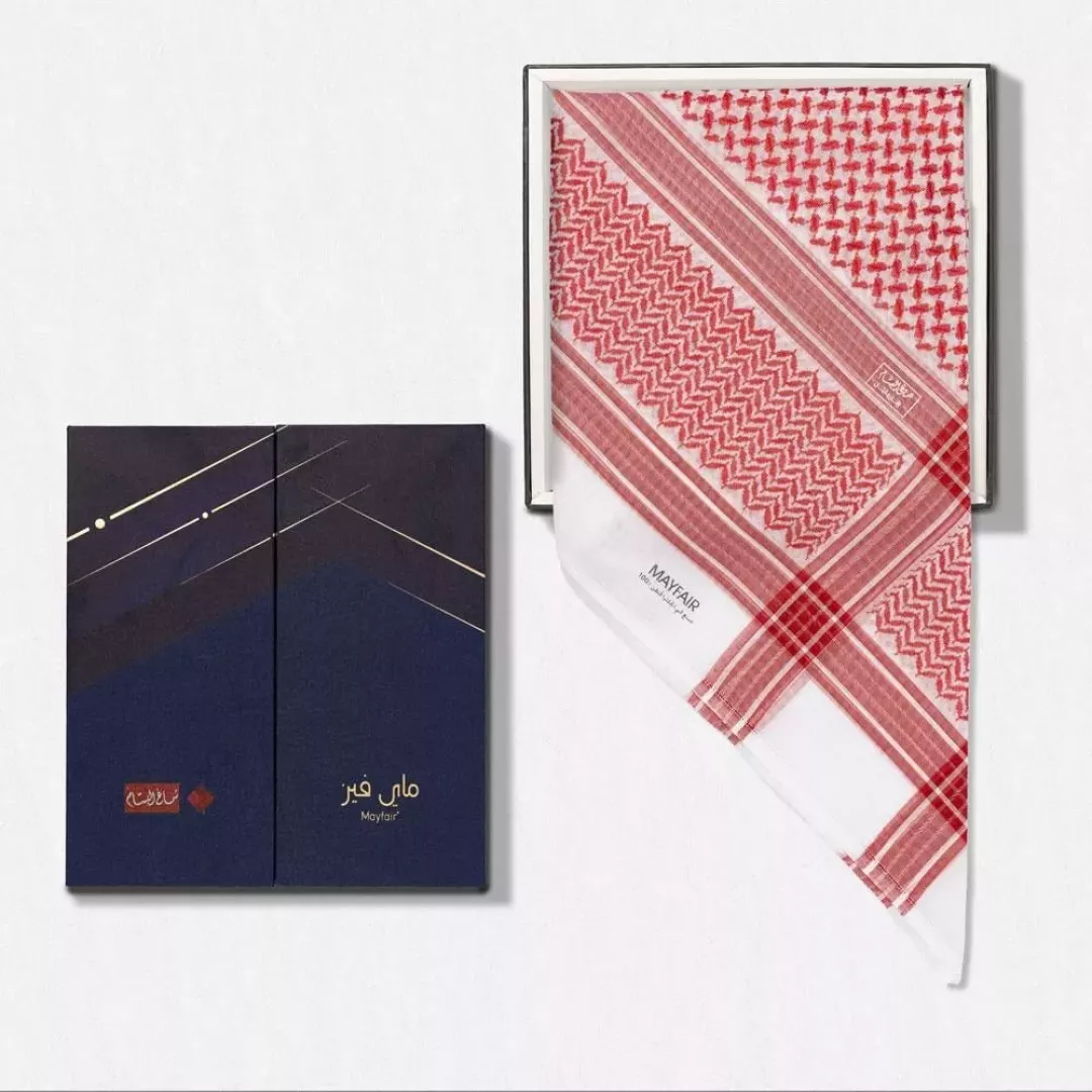 شماغ البسام ماي فير 2026 من ماركة ALBASSAM - أكسيك Axeek
