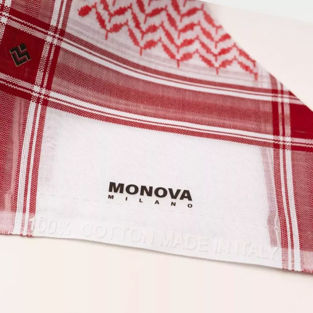 شماغ منوفا احمر مودرين ايطالي MMR2026 من ماركة monova - أكسيك Axeek