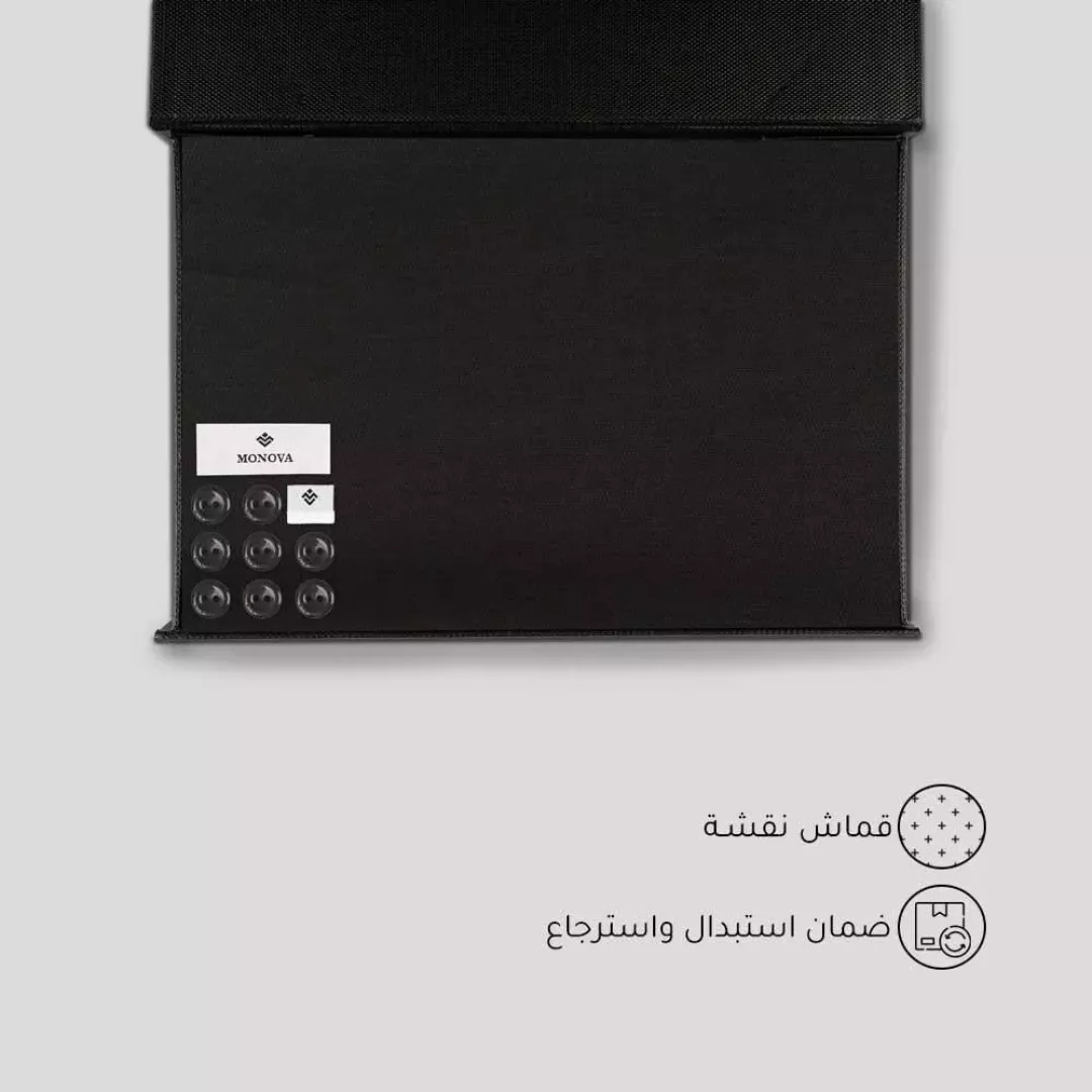 قماش مونوفا شتوي بني داكن نقشة من ماركة monova - أكسيك Axeek