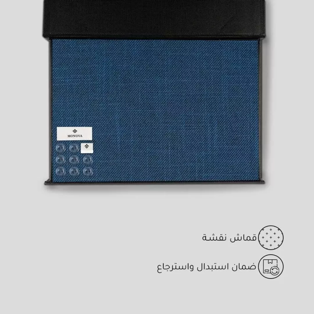 قماش مونوفا شتوي كحلي نقشة من ماركة monova - أكسيك Axeek