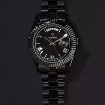 ساعة رجاليه ستيل لون اسود CL47BB