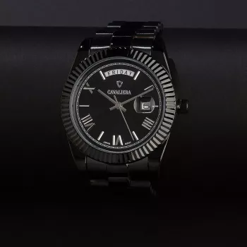 ساعة رجاليه ستيل لون اسود CL47BB