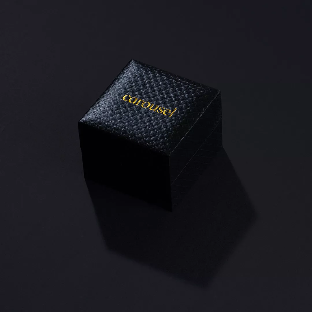 ساعة اليد للرجال بمينا ابيض كاروسيل CA431GW من ماركة Carousel - أكسيك Axeek