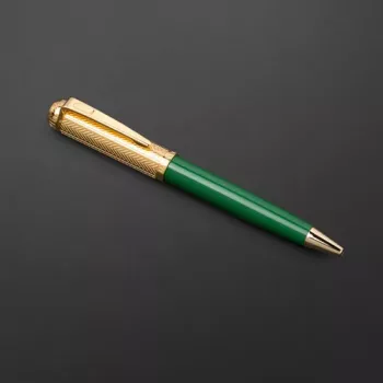 قلم اخضر ذهبي ماركة الدهنج D1112GGR