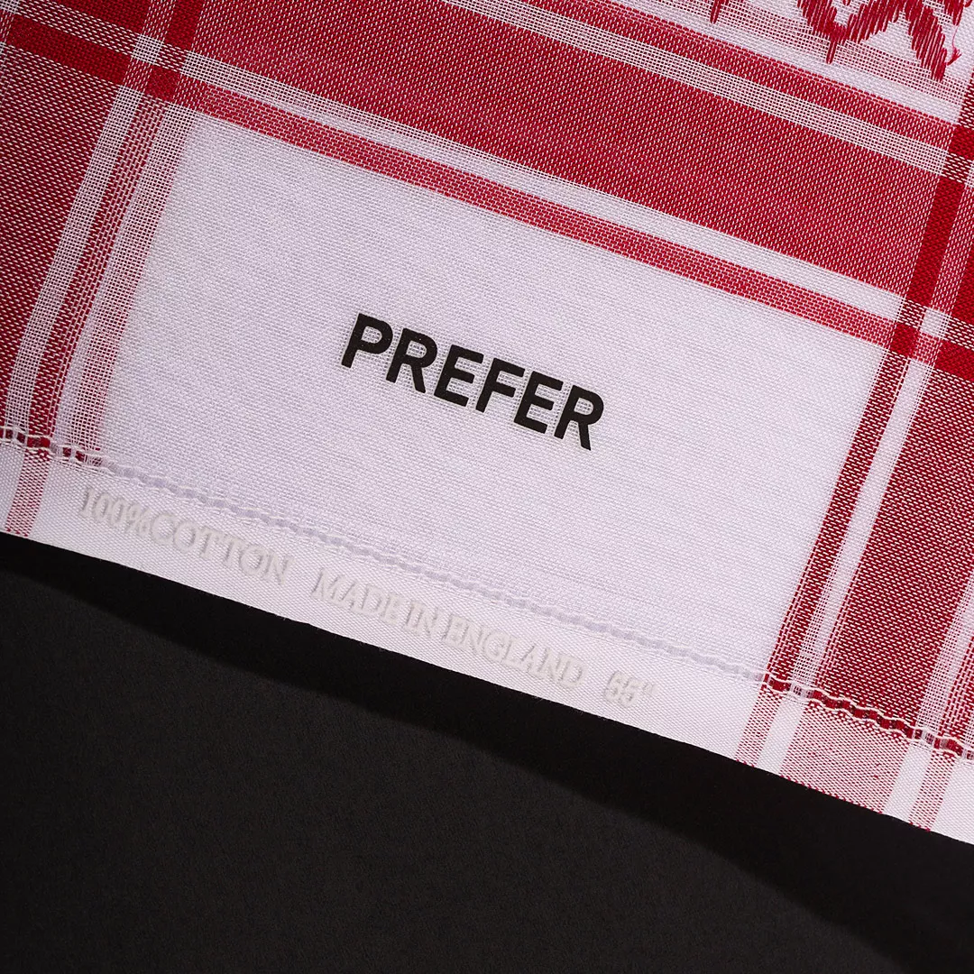 شماغ بريفير احمر كلاسيك انجليزي 2024 من ماركة PREFER - أكسيك Axeek