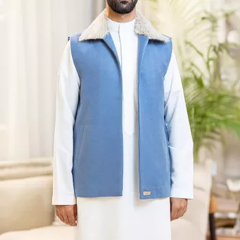 سديري رجالي ازرق فاتح H03