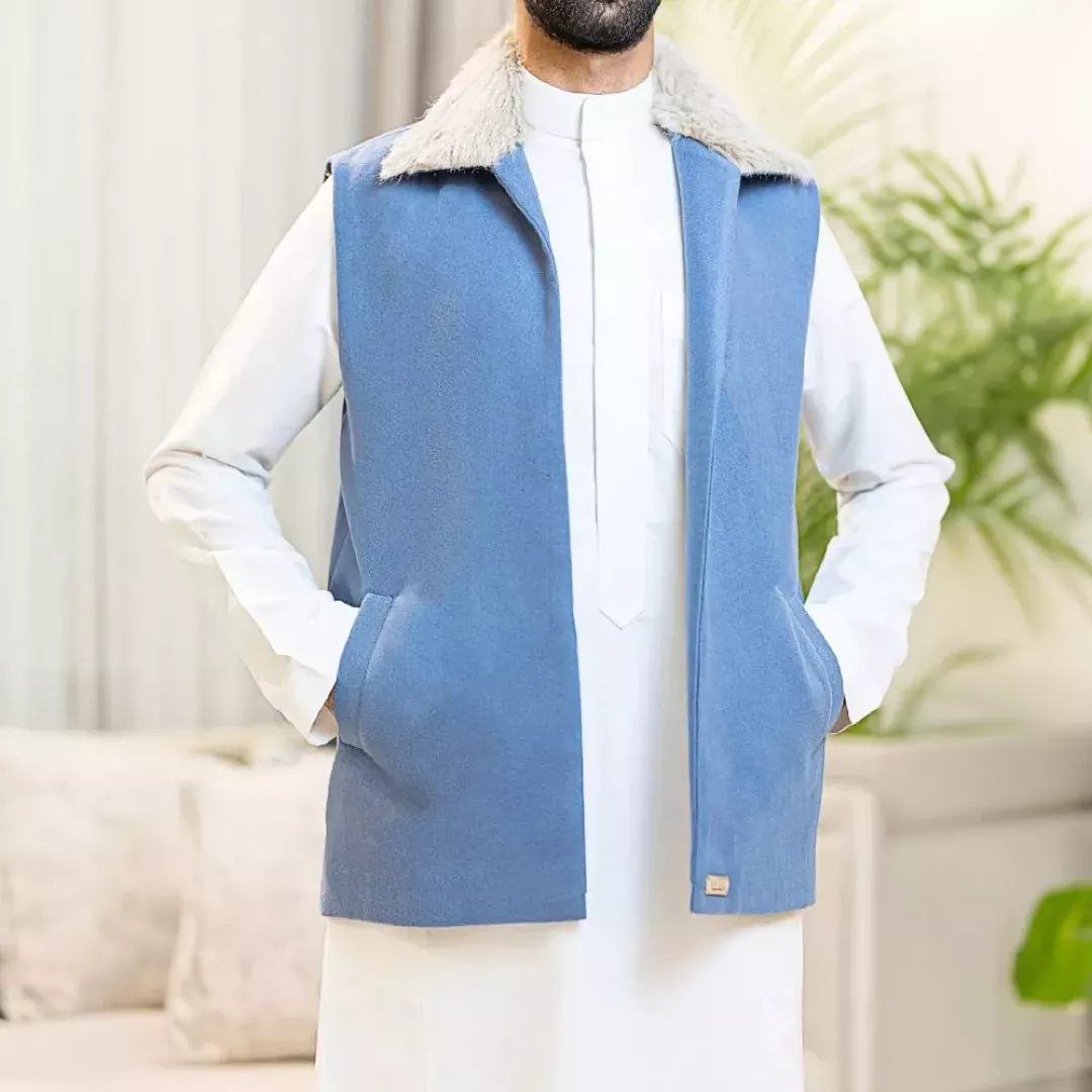 سديري رجالي ازرق فاتح H03 من ماركة SHLTA - أكسيك Axeek