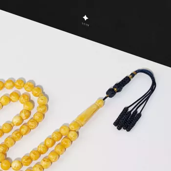 مسباح بكلايت اصفر معرق مع شكة تفصال 3K36